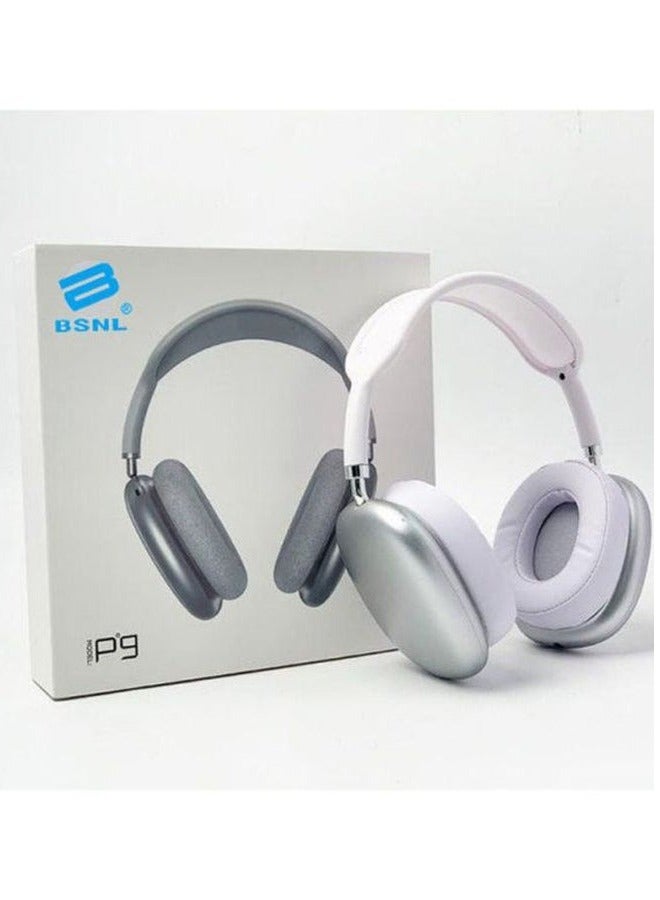 P9 Bluetooth Headphones White - Image 5